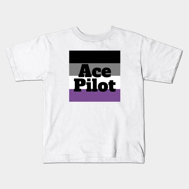 Ace Pilot Kids T-Shirt by Girl In Space Podcast